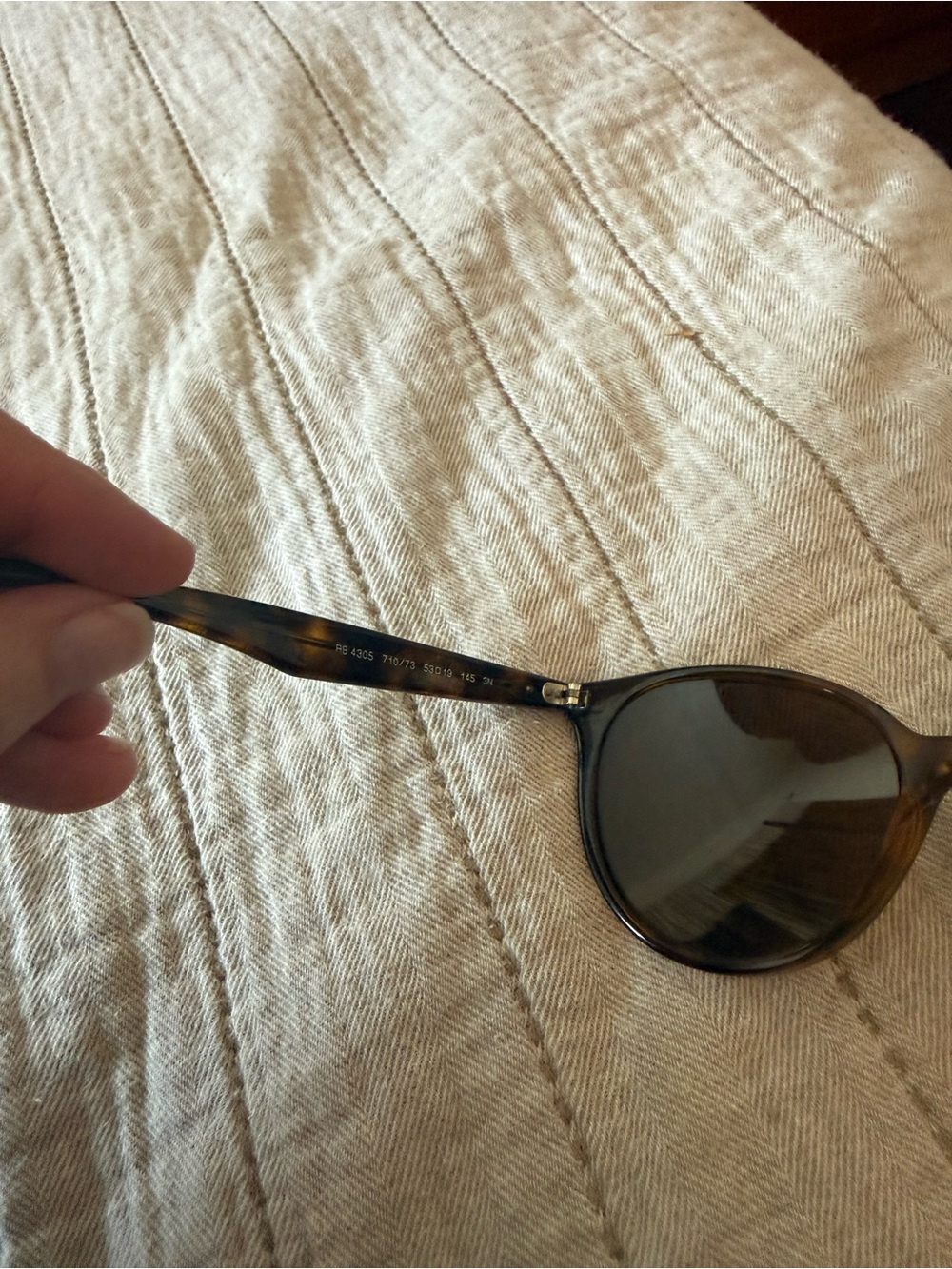 Ray-Ban RB4305 Havana Brown Polarized Sunglasses Made in Italy - Picture 6 of 7